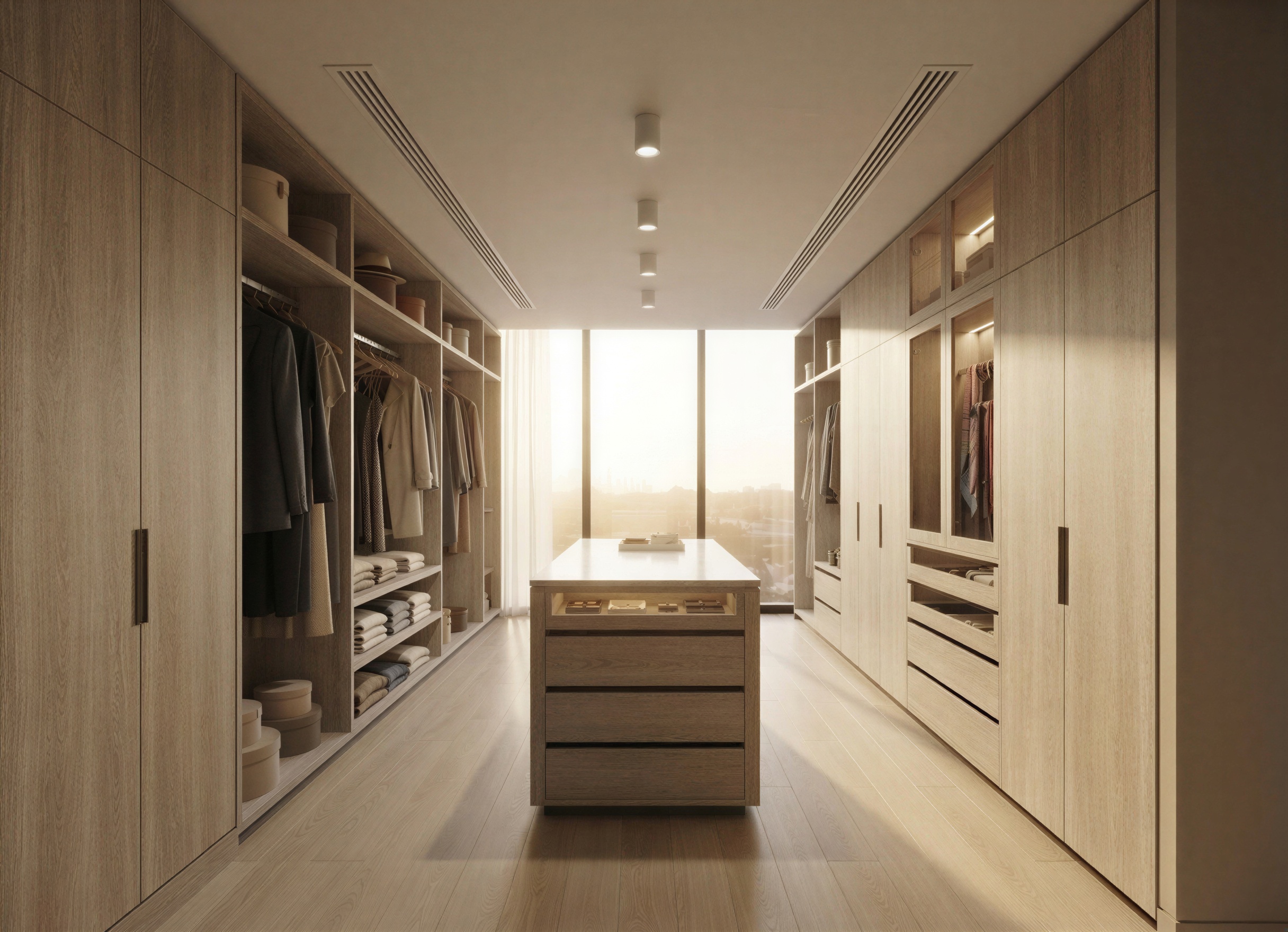 Bespoke walk-in dressing and storage room